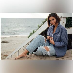 Amuse Society | The Sea Breeze Quilted Jacket | S/M | Oversized